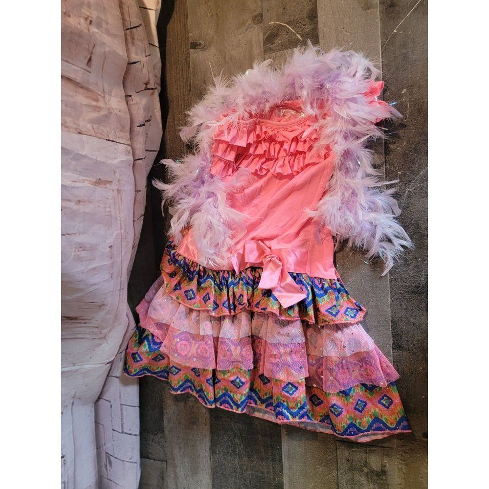 Squeeze youth pink dress 6 boa‎ party